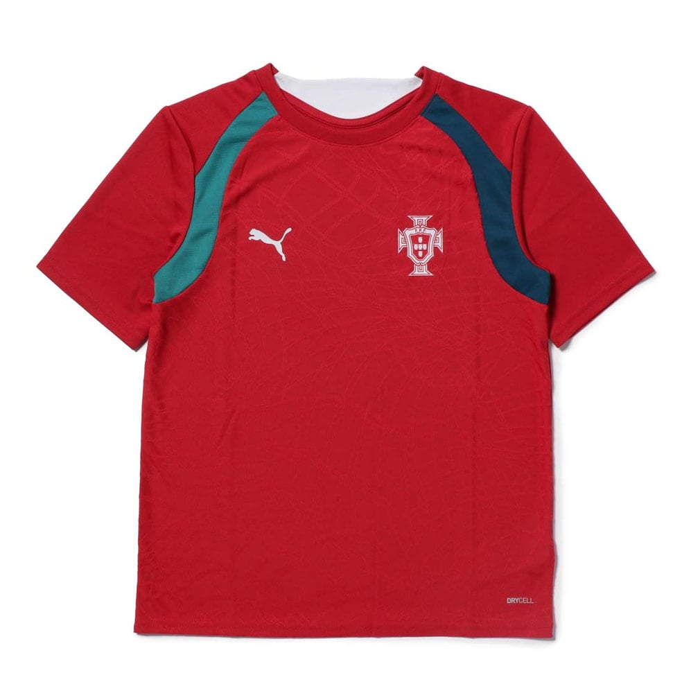 2026 ポルトガル代表 トレーニング ジュニア 半袖Tシャツ(レッド-130cm)