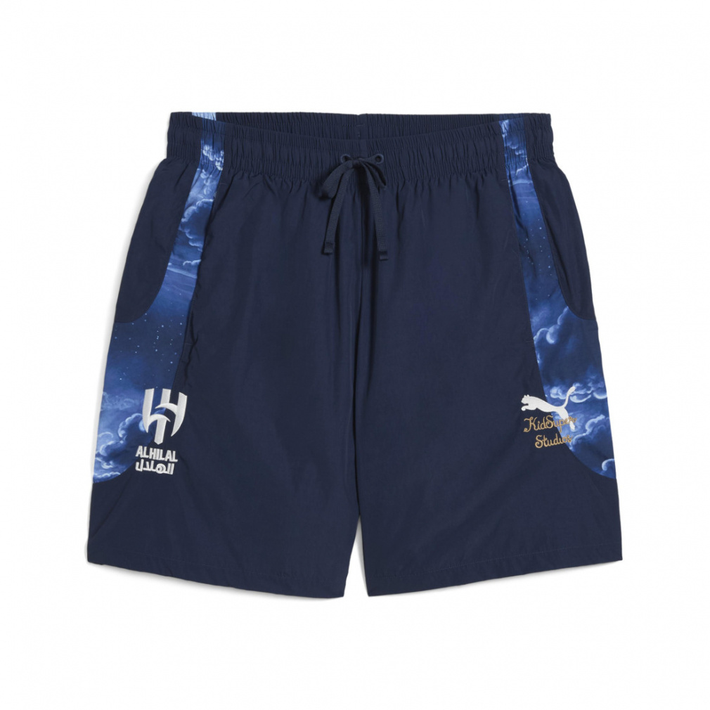 プーマ メンズ サッカー/フットサル ライセンスパンツ KIDSUPER X AHSFC トラベルショーツ アル・ヒラル 606857 2025 : ネイビー PUMA