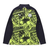 24-25 マンチェスター シティFC プレマッチ 1/4 ジップ トップス
