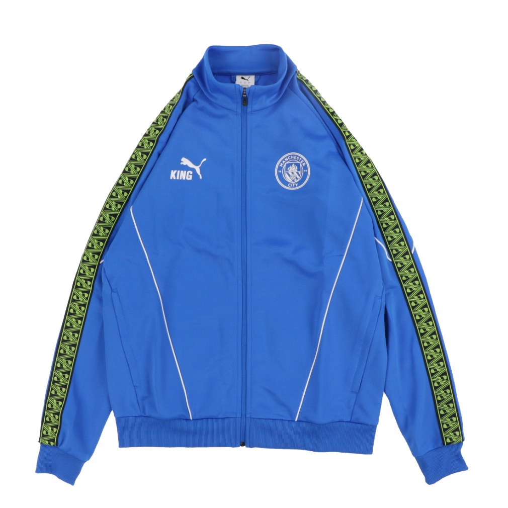 プーマ メンズ サッカー/フットサル ライセンスジャケット マンチェスターシティ 25-26 KING アンセムジャケット MCFC KING アンセム JKT 782173 : ブルー PUMA
