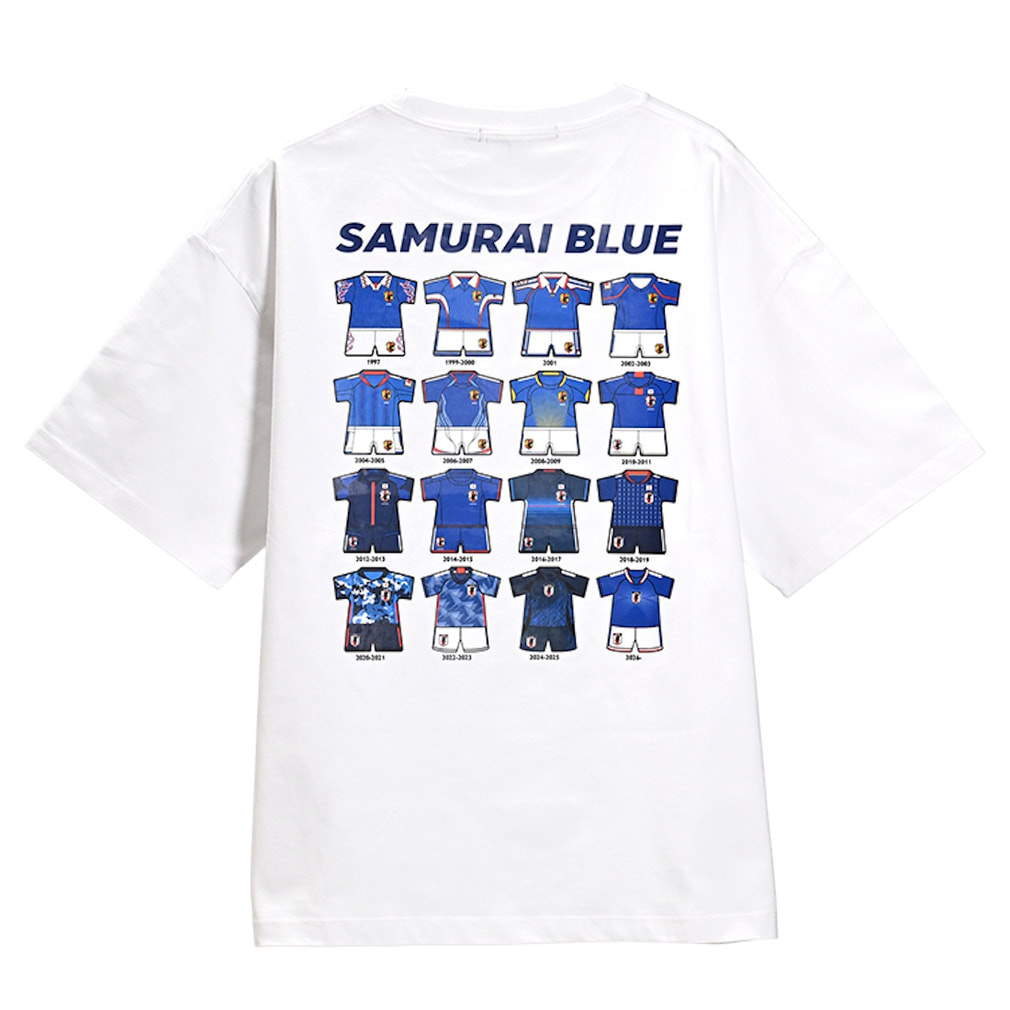 サッカー日本代表Tシャツ(歴代ユニフォーム) STADIUM LINE(--M)