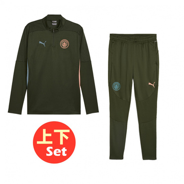 MCFC マンチェスターシティFC トレーニング 1/4 ジップ トップス・トレーニング パンツ 上下セット