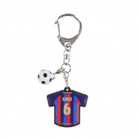 FCバルセロナ ユニ型ラバーキーホルダー #6｜Alpen Online