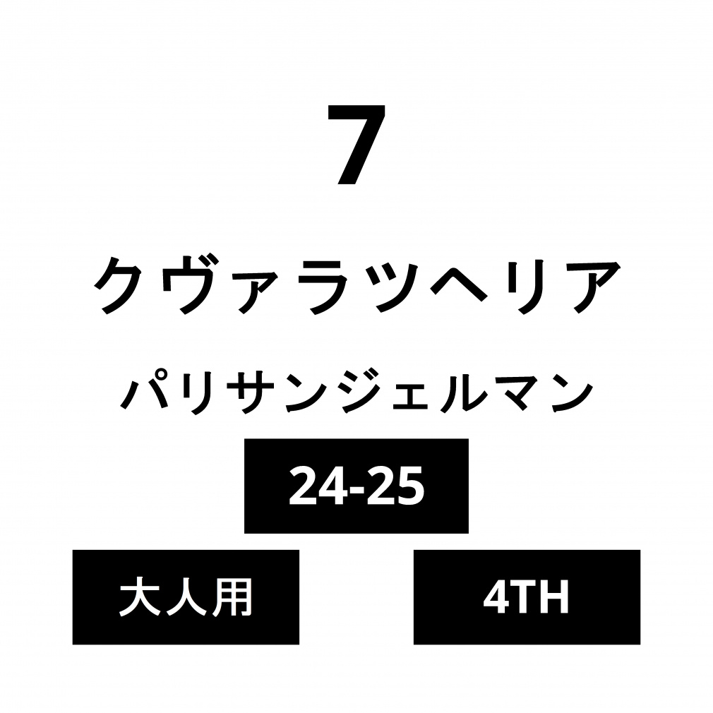 �l�[�� �p���T���W�F���}�� ��l 4TH �N���@���c�w���A No.7 24-25