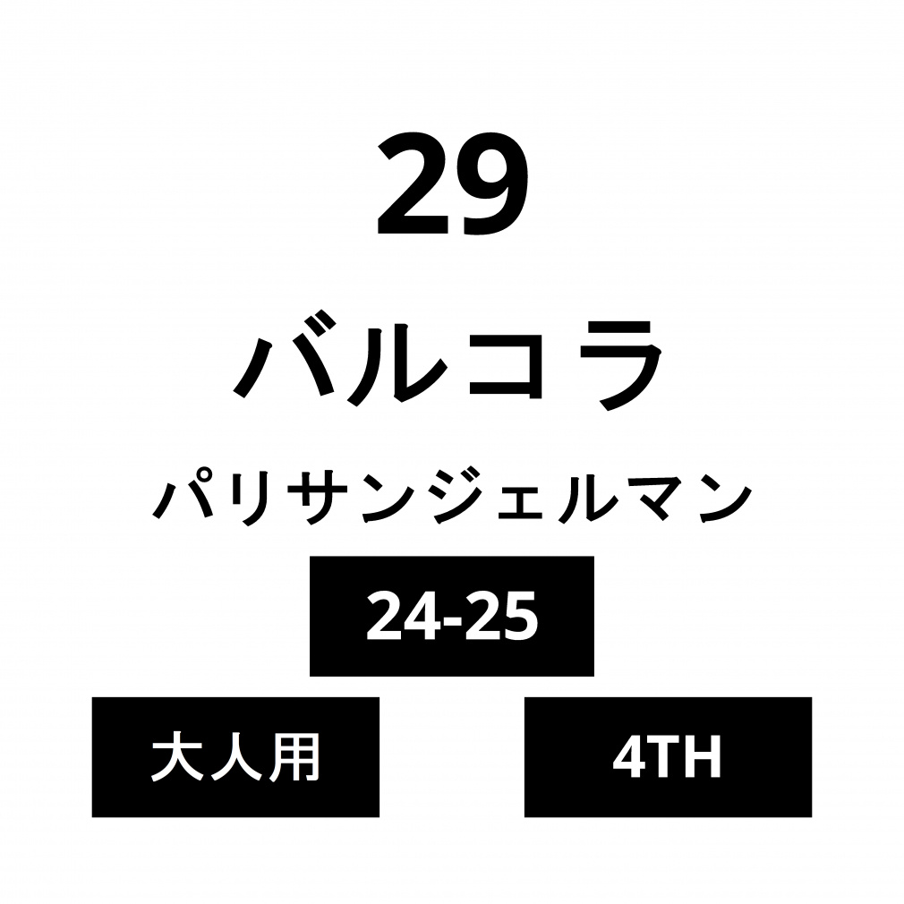 �l�[�� �p���T���W�F���}�� ��l 4TH �o���R�� No.29 24-25