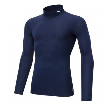 コンプレッション モックネック LS シャツ(ネイビー-3XL　メンズ)
