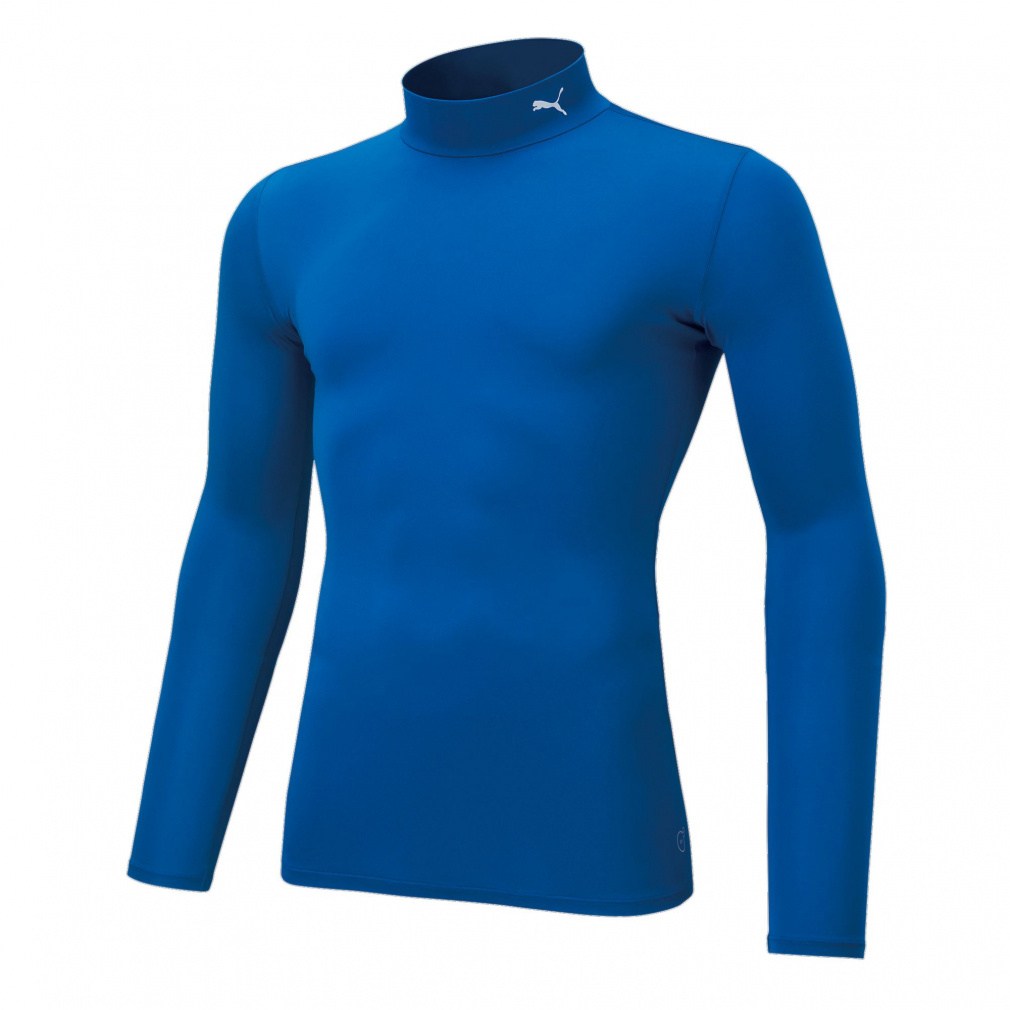 コンプレッション モックネック LS シャツ(ロイヤルブルー-3XL　メンズ)