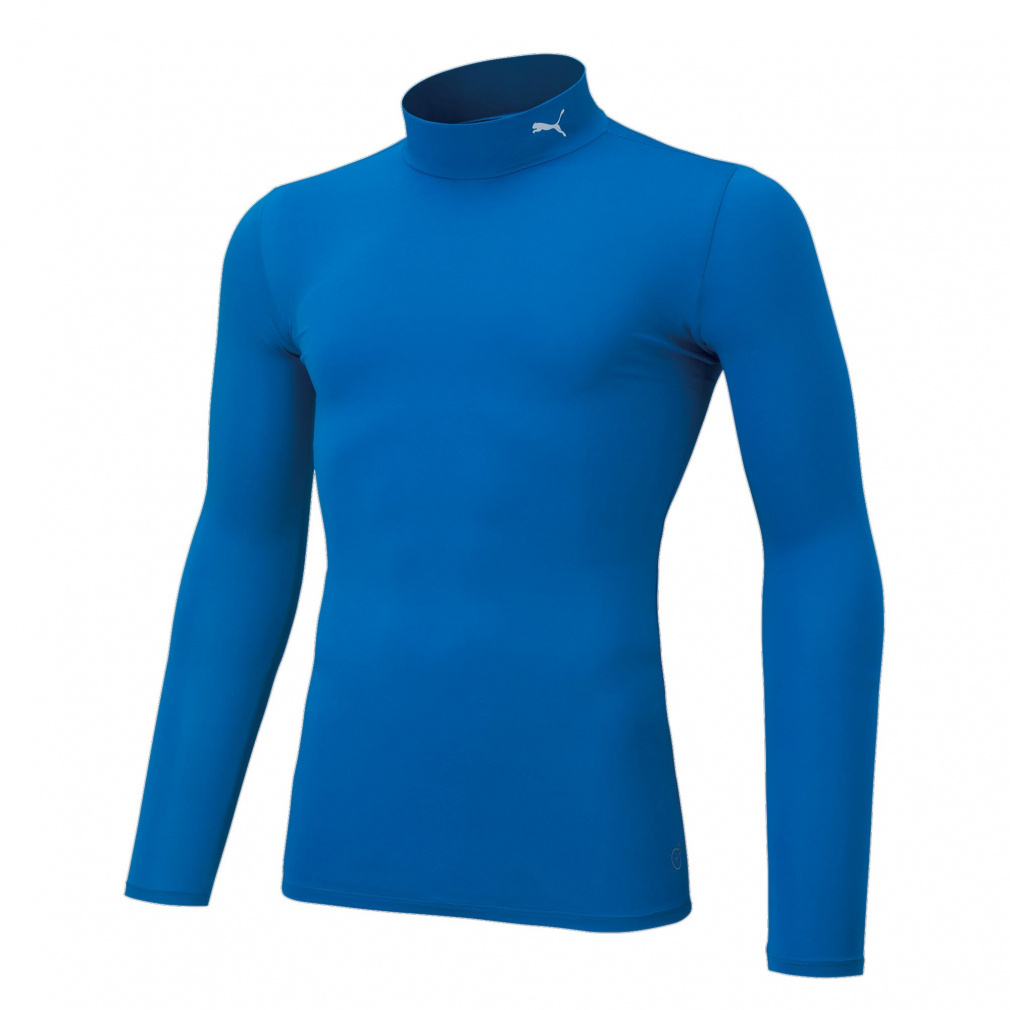コンプレッション モックネック LS シャツ(ロイヤルブルー×ロイヤルブルー-3XL　メンズ)