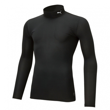 コンプレッション モックネック LS シャツ(ブラック-3XL　メンズ)