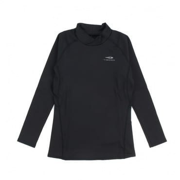 コンプレッションインナー ハイネック長袖 BASICWARM 裏起毛・保温タイプ(ブラック-120cm)