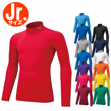 コンプレッション ジュニア モックネック LS シャツ
