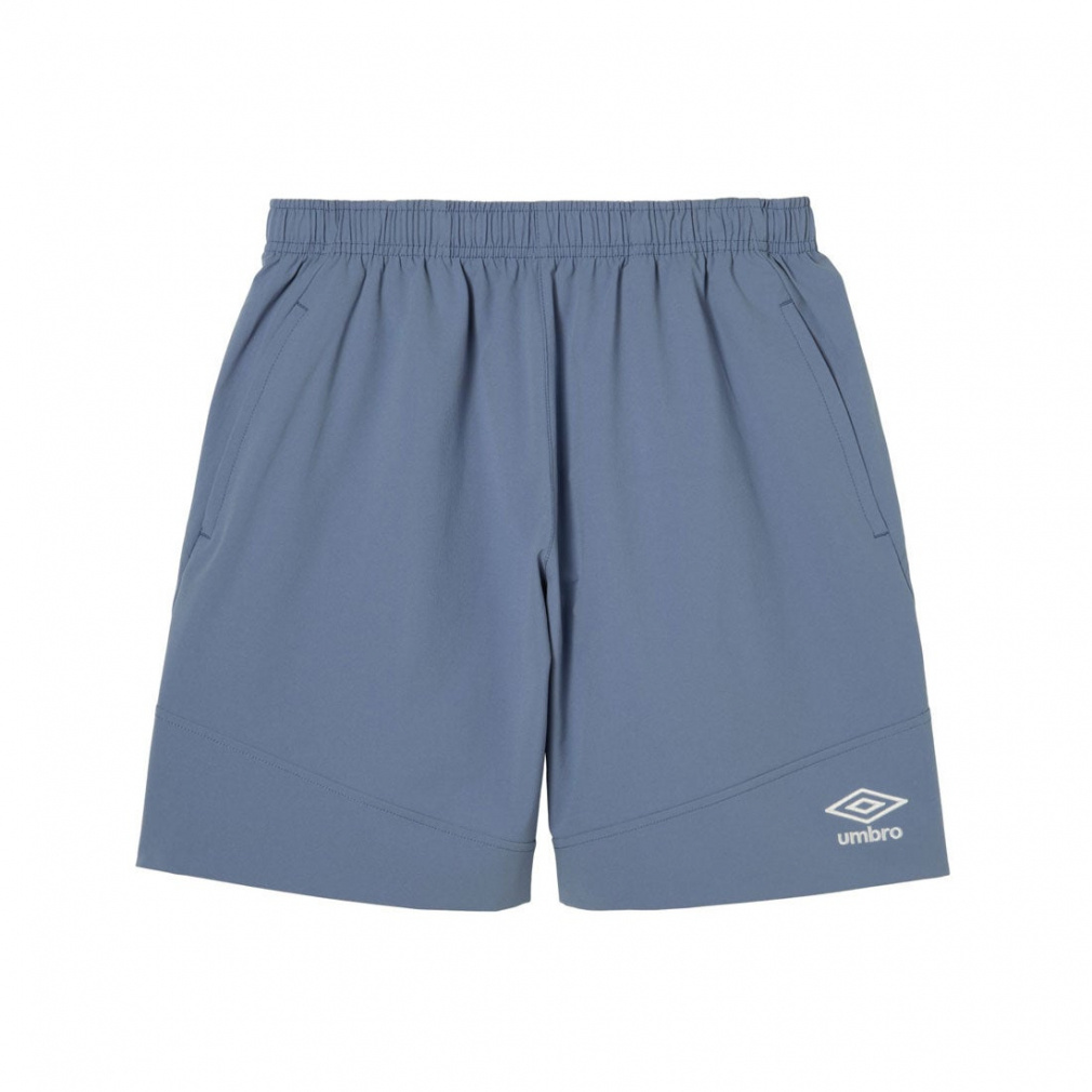 【THE THIRD by UMBRO】ストレッチウーブンハーフパンツ(ブルーグレー-S)