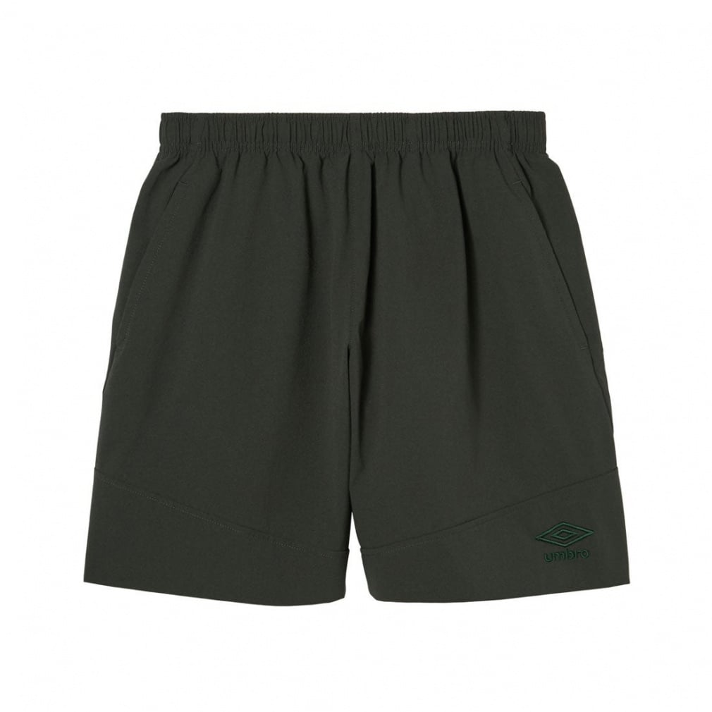 【THE THIRD by UMBRO】ストレッチウーブンハーフパンツ(チャコールグレー-S)