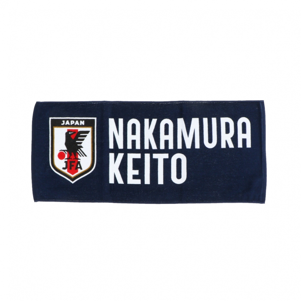 ジェイエフエー サッカー/フットサル ライセンスグッズ プレーヤーズフェイスタオル2024(SAMURAI BLUE)(13中村敬斗) 24JFA-006 JFA