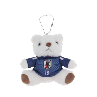 #18 上田 綺世 サッカー日本代表 ユニフォームベアキーホルダー STADIUM LINE