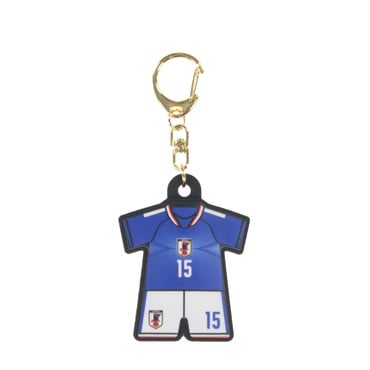 #15 鎌田 大地 サッカー日本代表 ユニフォーム型ラバーキーホルダー STADIUM LINE