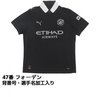 25/26 マンチェスター・シティ47番 フォーデン ユニフォーム マンチェスター・シティ 25-26 アウェイ レプリカユニフォーム