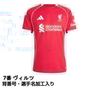 【新品未使用】25-26 リバプール No.7 ウィルツ 楽天市場】○リバプール 25-26 ホーム 半袖 ユニフォーム No.7