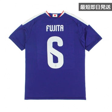#6 藤田 譲瑠チマ サッカー 日本代表 2026 ホーム レプリカユニフォーム ネーム＆ナンバー入り 大人 最短即日発送 【ピンバッジプレゼント対象】