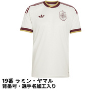 W杯 スペイン アウェイ #19 ヤマル L 2026 スペイン代表 アウェイ 19番 ラミン・ヤマル 大人｜Alpen Online