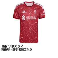 た*く様 26-27 リヴァプール ユニフォーム ソボスライ 8番 Lサイズ 選 アディダス サッカー リヴァプール 26-27 ホーム レプリカユニフォーム