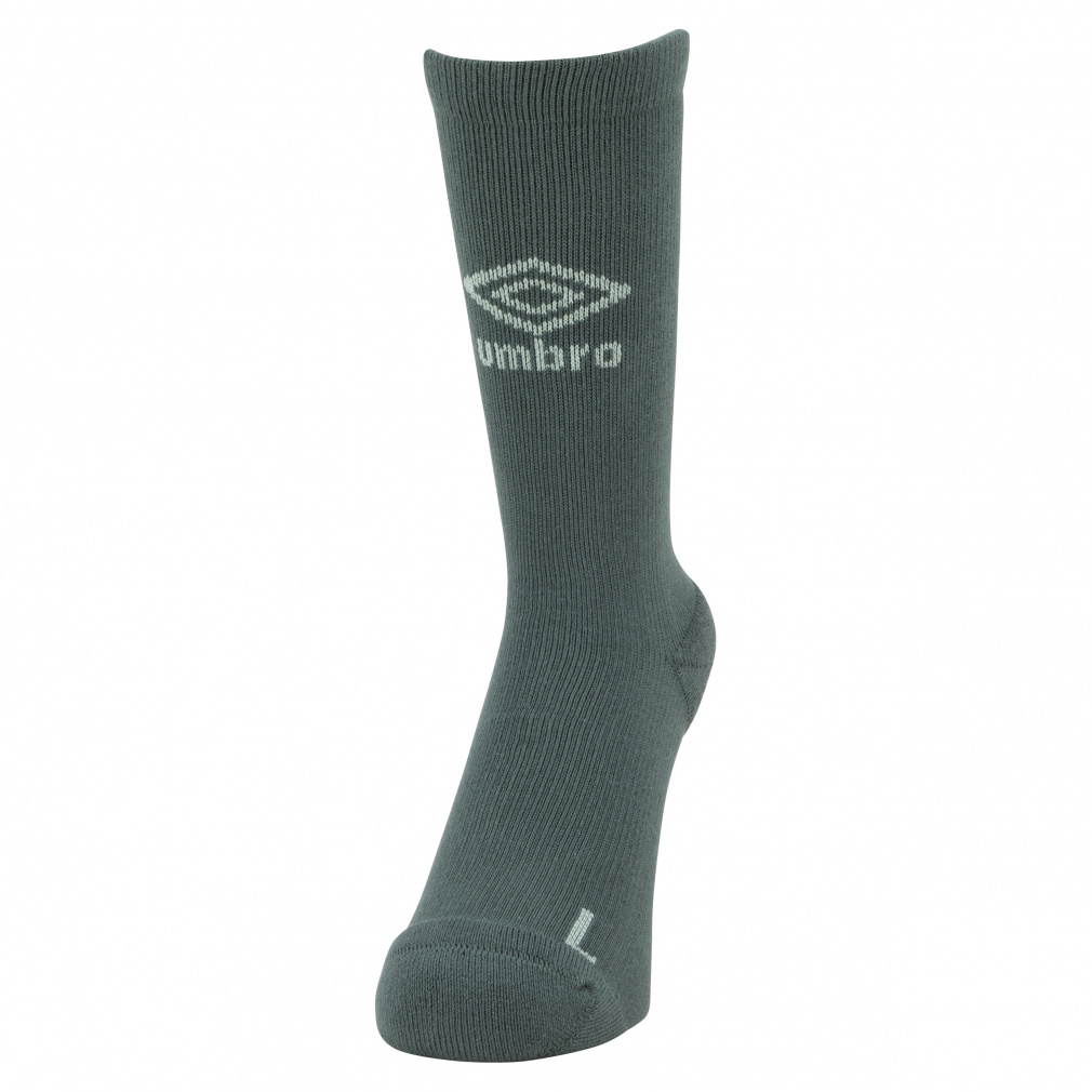 【THE THIRD by UMBRO】ミドルストッキング(アーミーグリーン-25-27cm)