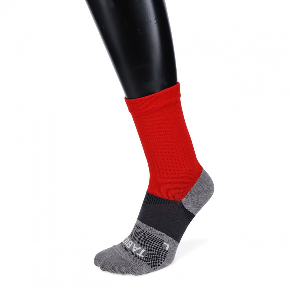 フットボール グリップフィット クルー(レッド-25-27cm)