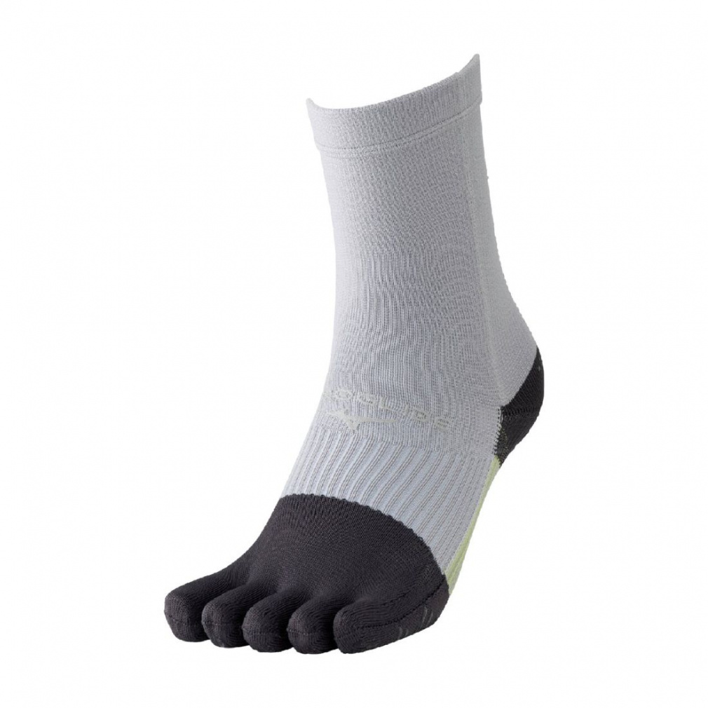 ミズノ ジュニア(キッズ・子供) サッカー/フットサル ストッキング ゼログライドネオショートソックス(5本指) P2MXC010 MIZUNO(グレー-21-23cm)