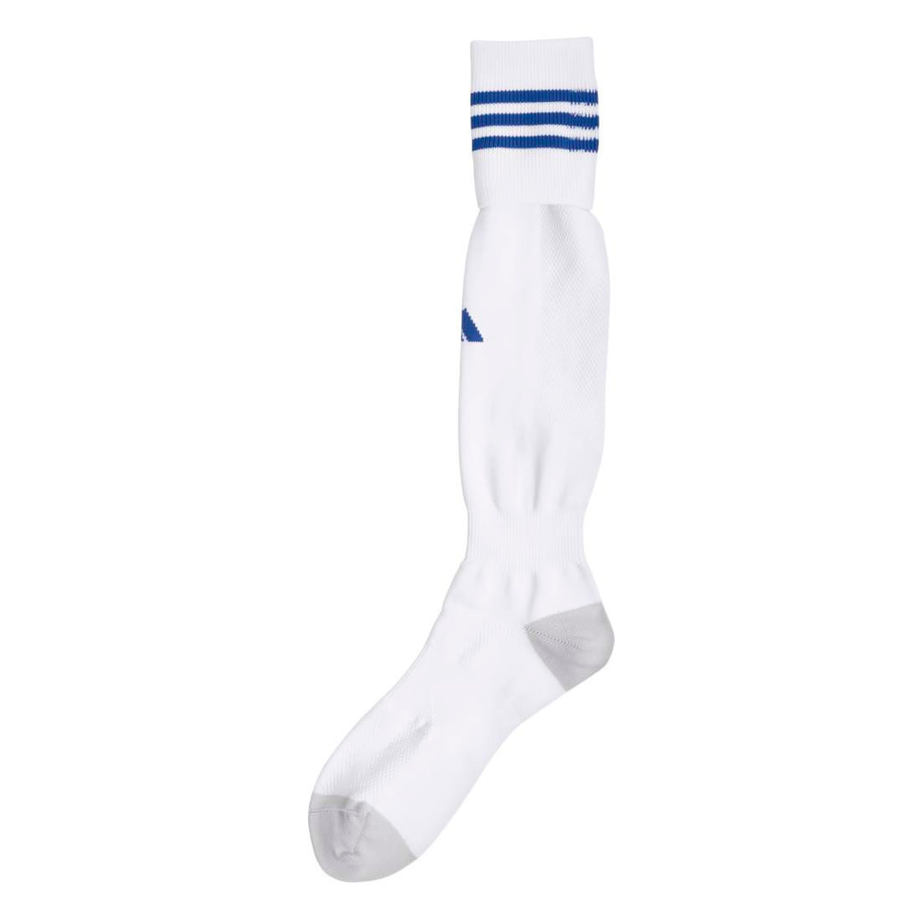 BASIC 3ST FOOTBALL SOCKS JP(ホワイト×ロイヤルブルー-16-18cm)