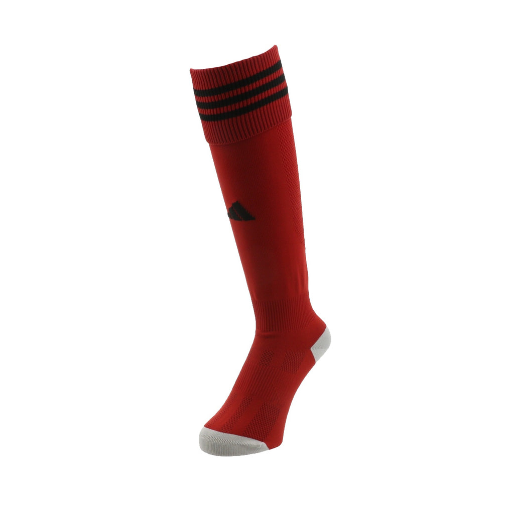 BASIC 3ST FOOTBALL SOCKS JP(レッド×ブラック-16-18cm)