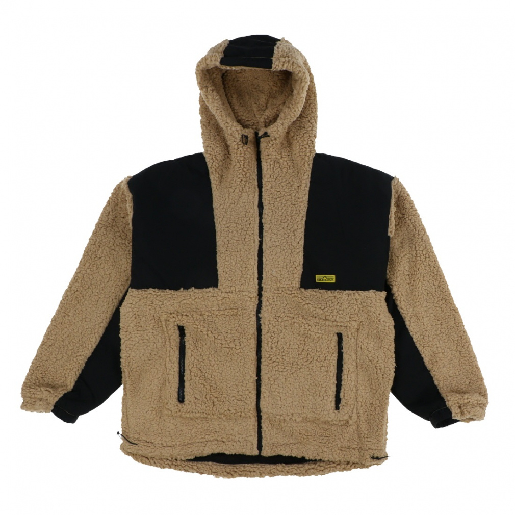 ゴル メンズ サッカー/フットサル パーカー フルジップボアフーディー