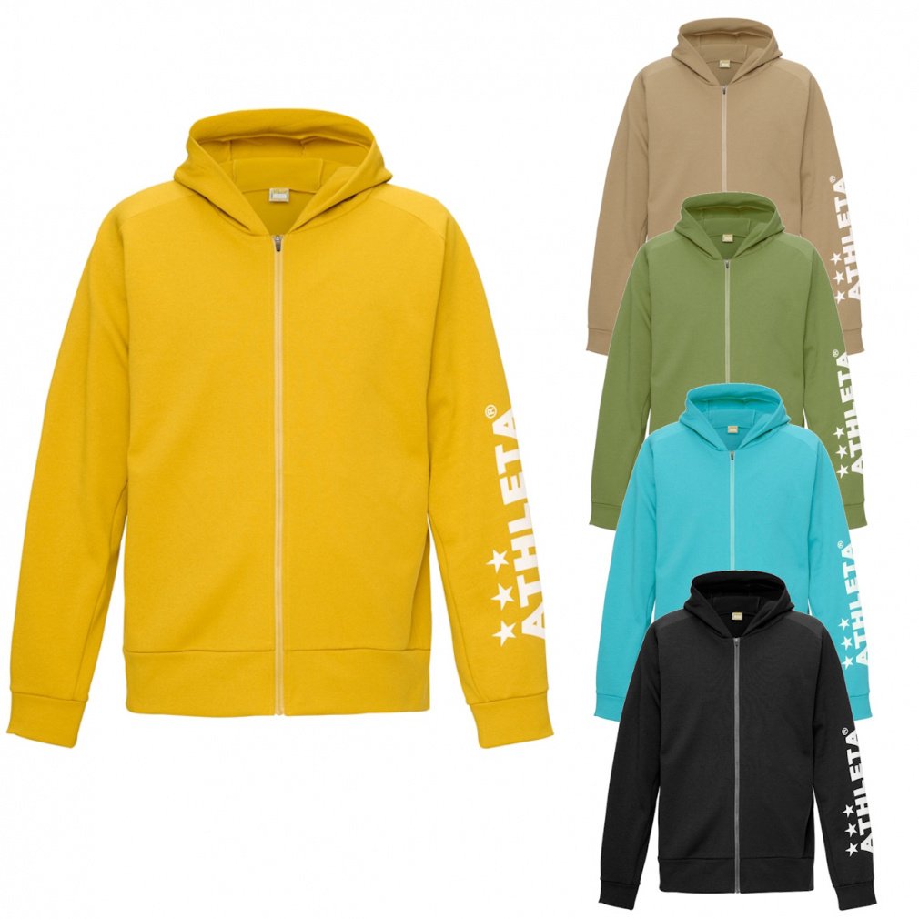 アスレタ メンズ サッカー/フットサル フルジップ スウェットZIPパーカー 裏起毛 03402 ATHLETA