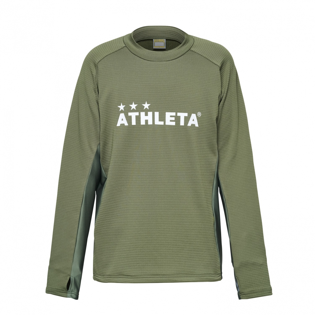アスレタ メンズ サッカー/フットサル ジャージジャケット グリッド起毛TRシャツ 04160 裏起毛 保温 ATHLETA