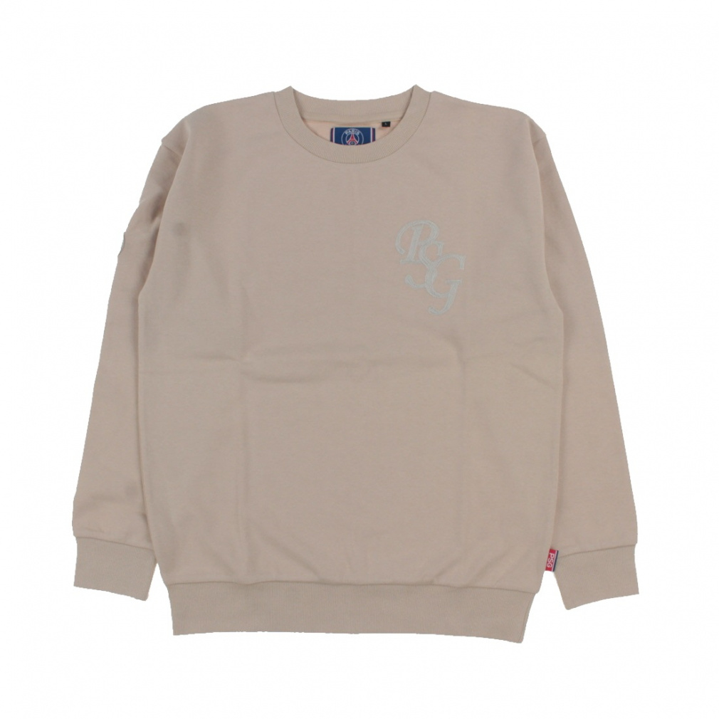 パリサンジェルマン ITALIC FONTS CREW(グレイシュクリーム-M)