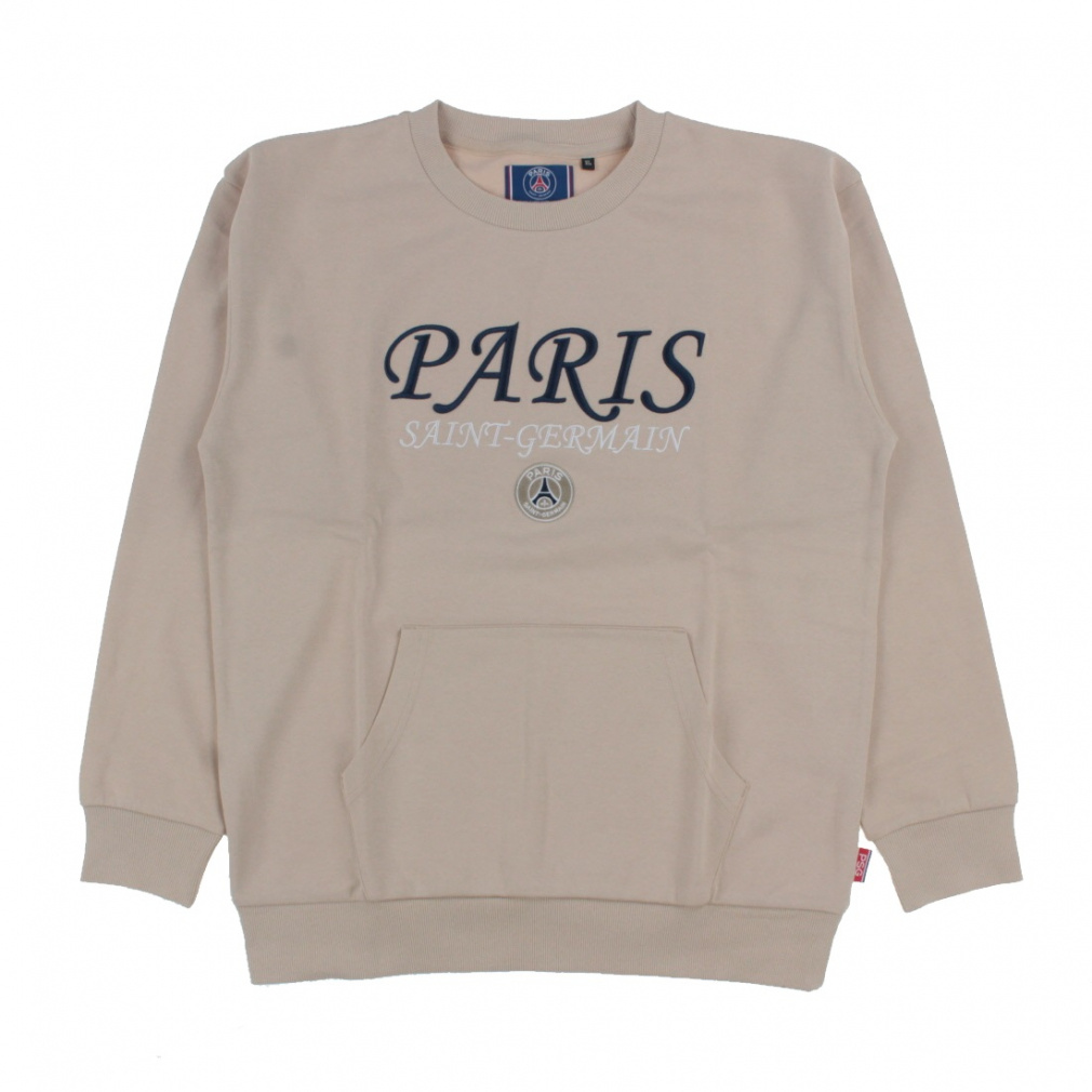 パリサンジェルマン TWO TIER LOGO POCKET CREW(グレイシュクリーム-M)