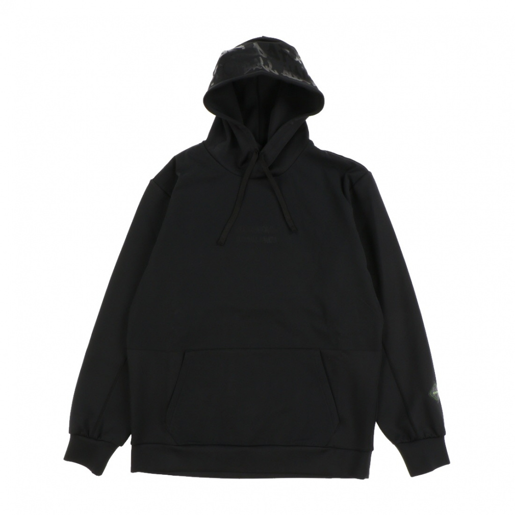 WARM PES スウェットフーディー(ブラック×ブラック-M)