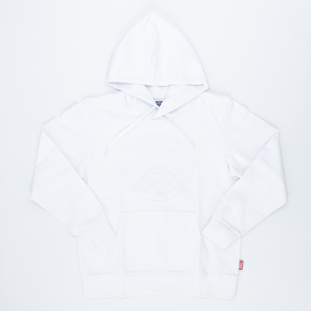 パリサンジェルマン EMBROIDERY ロゴフーディ(ホワイト-M)
