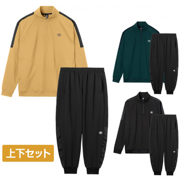 【AWAY DAYS】スウェットハーフジップ ロングパンツ 上下セット