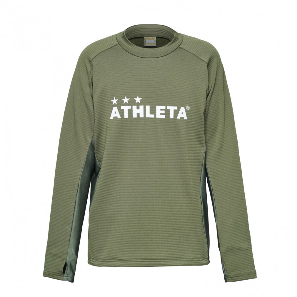 アスレタ ジュニア(キッズ・子供) サッカー/フットサル ジャージジャケット グリッド起毛TRシャツ(Jr) 04160J 裏起毛 保温 ATHLETA