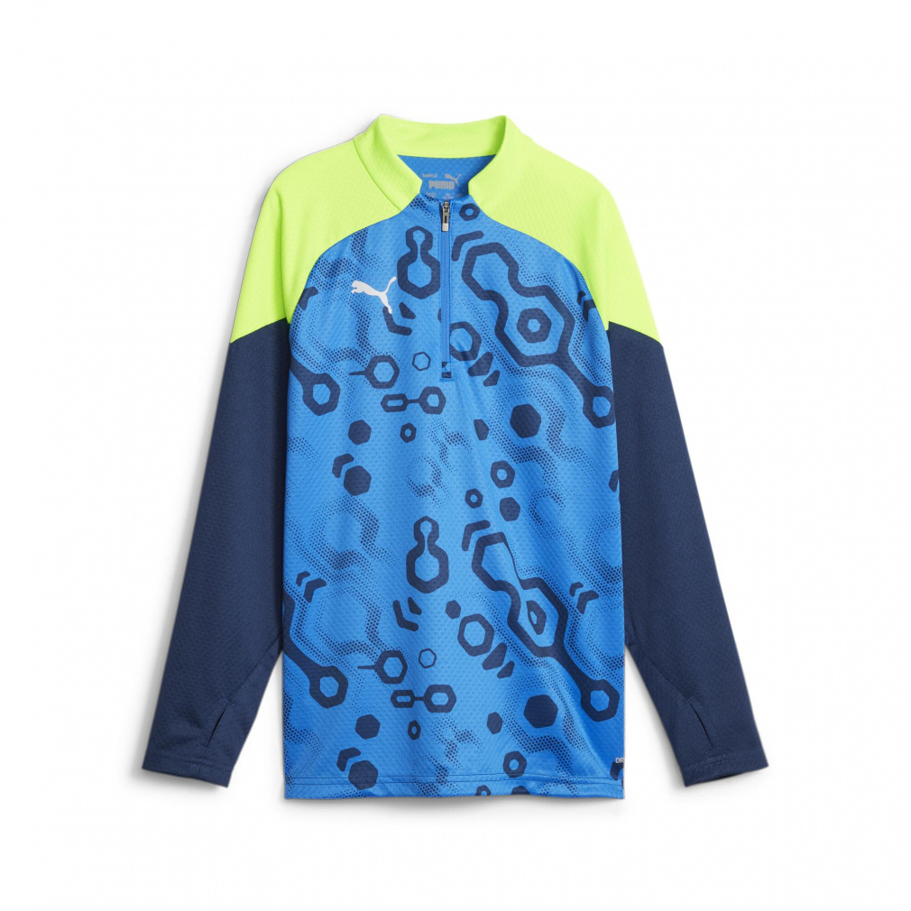 プーマ ジュニア(キッズ・子供) サッカー/フットサル ジャージジャケット INDIVIDUALCUP 1/4 ジップトップ JR 658882 : ブルー PUMA