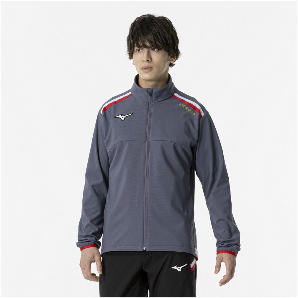 MIZUNO　モレリア テックシールド 　ジャケット　ジャージ　M　グレー MORELIA テックシールドジャケット｜Alpen Online