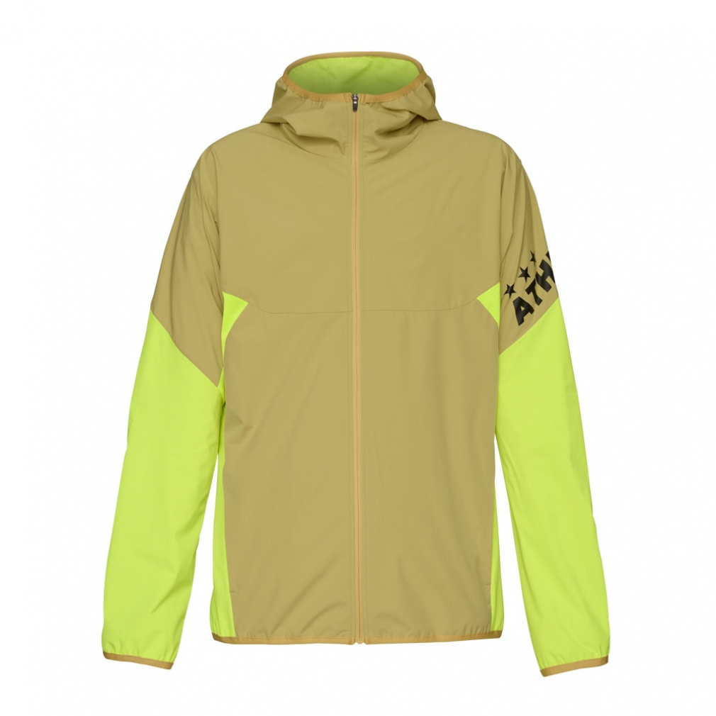 ウインドウォームジャケット 防風 防寒(イエロー-M)