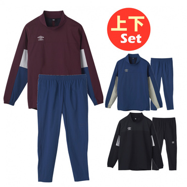 THE THIRD by UMBRO ラインドクロストップ・ラインドクロスパンツ 上下セット