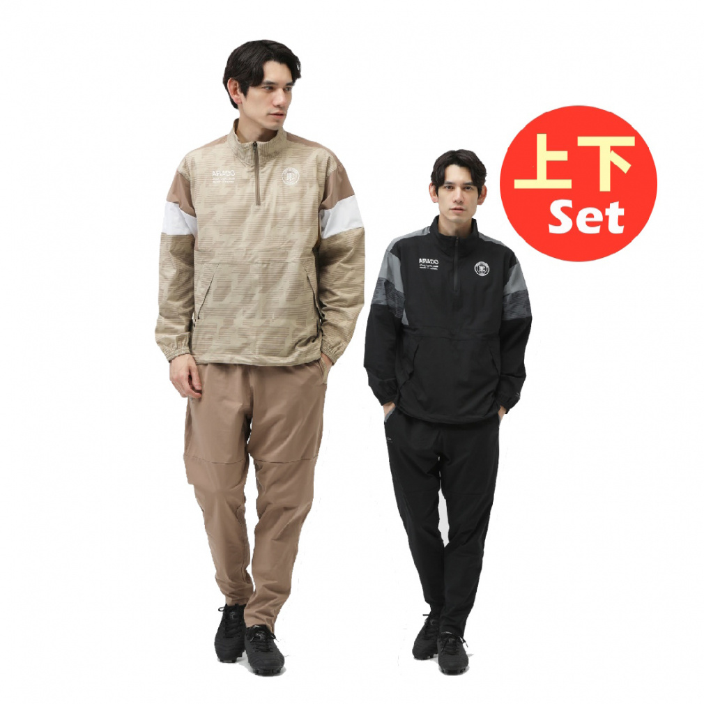 ティゴラ メンズ サッカーウェア 上下セット アノラックジャケット TR