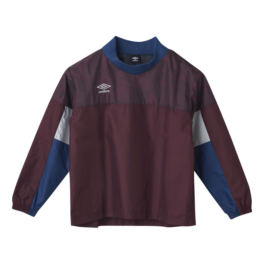 THE THIRD by UMBRO ジュニアラインドクロストップ(ボルドー-120cm)