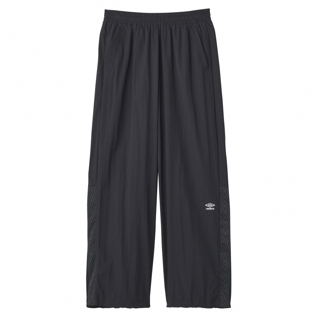 【AWAY DAYS】ナイロンウーブンロングパンツ(ブラック-S-M)