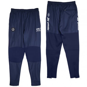 裏トリコット ピステ 裏起毛ボンディングジャージ切替スリムパンツ