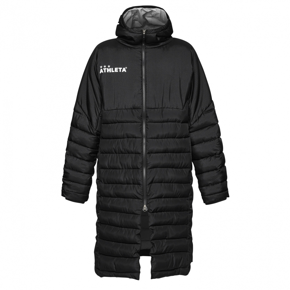 ATHLETA ブラック ダウンベンチコート 160サイズ ベンチコート 24f|Alpen Online