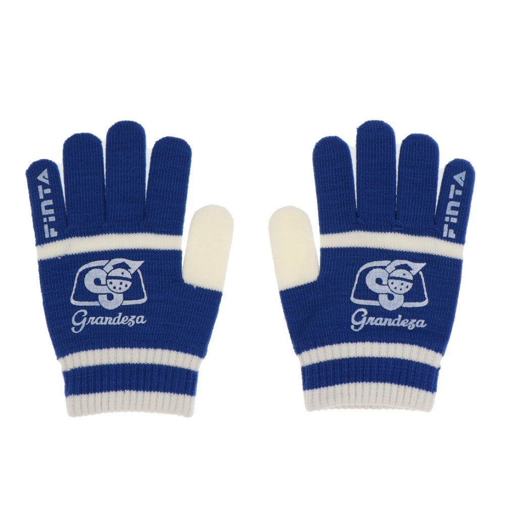 JRニットグローブ(ブルー×ホワイト-FREE)