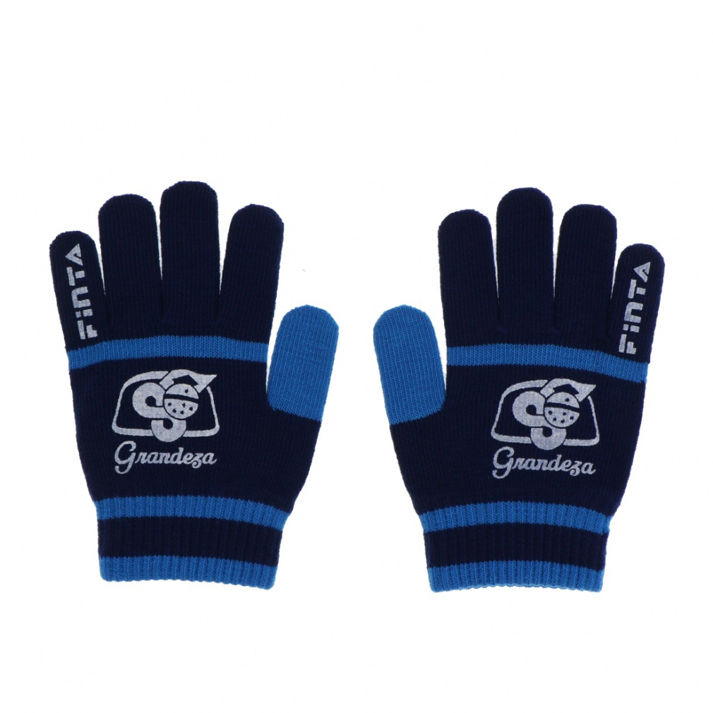 JRニットグローブ(ネイビー×サックスブルー-FREE)